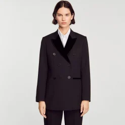 Manteaux|Costumes*SANDRO Veste De Costume Noir