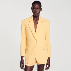 Costumes|Blousons & Vestes*SANDRO Veste De Costume Jaune Orange