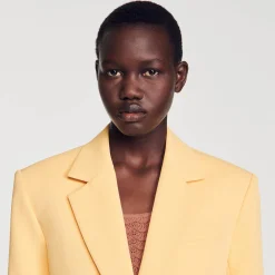Costumes|Blousons & Vestes*SANDRO Veste De Costume Jaune Orange