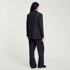 Costumes|Blousons & Vestes*SANDRO Veste De Costume Marron Foncé