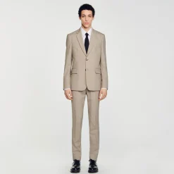 Costumes & Smokings|Vestes*SANDRO Veste De Costume Taupe