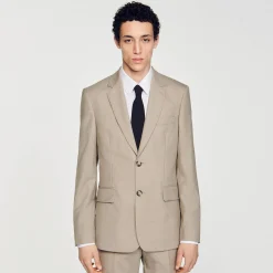 Costumes & Smokings|Vestes*SANDRO Veste De Costume Taupe