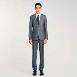 Costumes & Smokings|Vestes*SANDRO Veste De Costume Gris