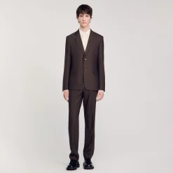 Costumes & Smokings|Vestes*SANDRO Veste De Costume Marron