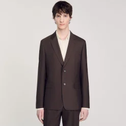 Costumes & Smokings|Vestes*SANDRO Veste De Costume Marron