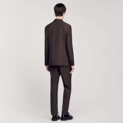 Costumes & Smokings|Vestes*SANDRO Veste De Costume Marron