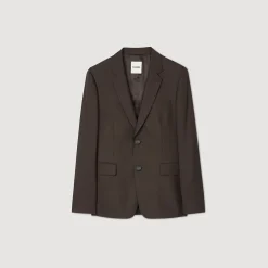Costumes & Smokings|Vestes*SANDRO Veste De Costume Marron