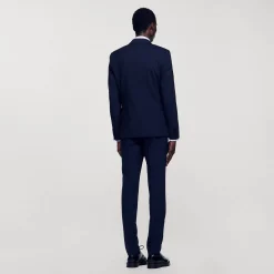 Costumes & Smokings|Vestes*SANDRO Veste De Costume Classique En Laine Marine