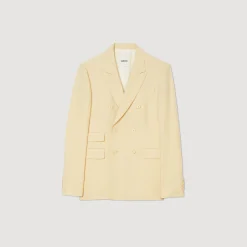 Costumes & Smokings|Vestes*SANDRO Veste De Costume Croisée Beige