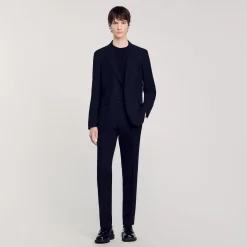 Costumes & Smokings|Vestes*SANDRO Veste De Costume En Laine Marine