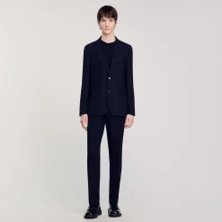 Costumes & Smokings|Vestes*SANDRO Veste De Costume En Laine Marine