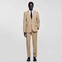 Costumes & Smokings|Vestes*SANDRO Veste De Costume En Laine Beige