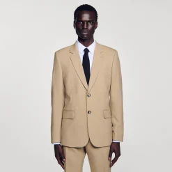 Costumes & Smokings|Vestes*SANDRO Veste De Costume En Laine Beige