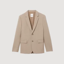 Costumes & Smokings|Vestes*SANDRO Veste De Costume En Laine Beige