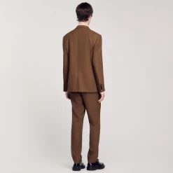 Costumes & Smokings|Vestes*SANDRO Veste De Costume En Laine Taupe