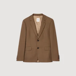Costumes & Smokings|Vestes*SANDRO Veste De Costume En Laine Taupe