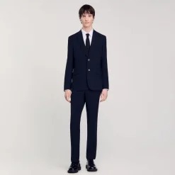 Costumes & Smokings|Vestes*SANDRO Veste De Costume En Laine Marine