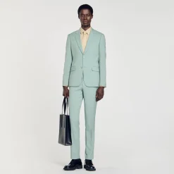 Costumes & Smokings|Vestes*SANDRO Veste De Costume En Laine vert clair