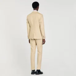 Costumes & Smokings|Vestes*SANDRO Veste De Costume En Lin Beige