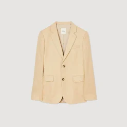 Costumes & Smokings|Vestes*SANDRO Veste De Costume En Lin Beige