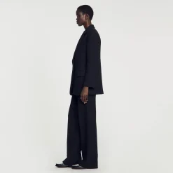 Manteaux|Costumes*SANDRO Veste De Costume En Tweed Noir