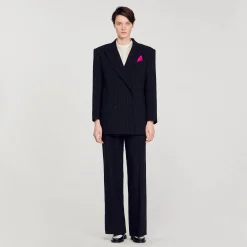 Manteaux|Costumes*SANDRO Veste De Costume Oversize Noir
