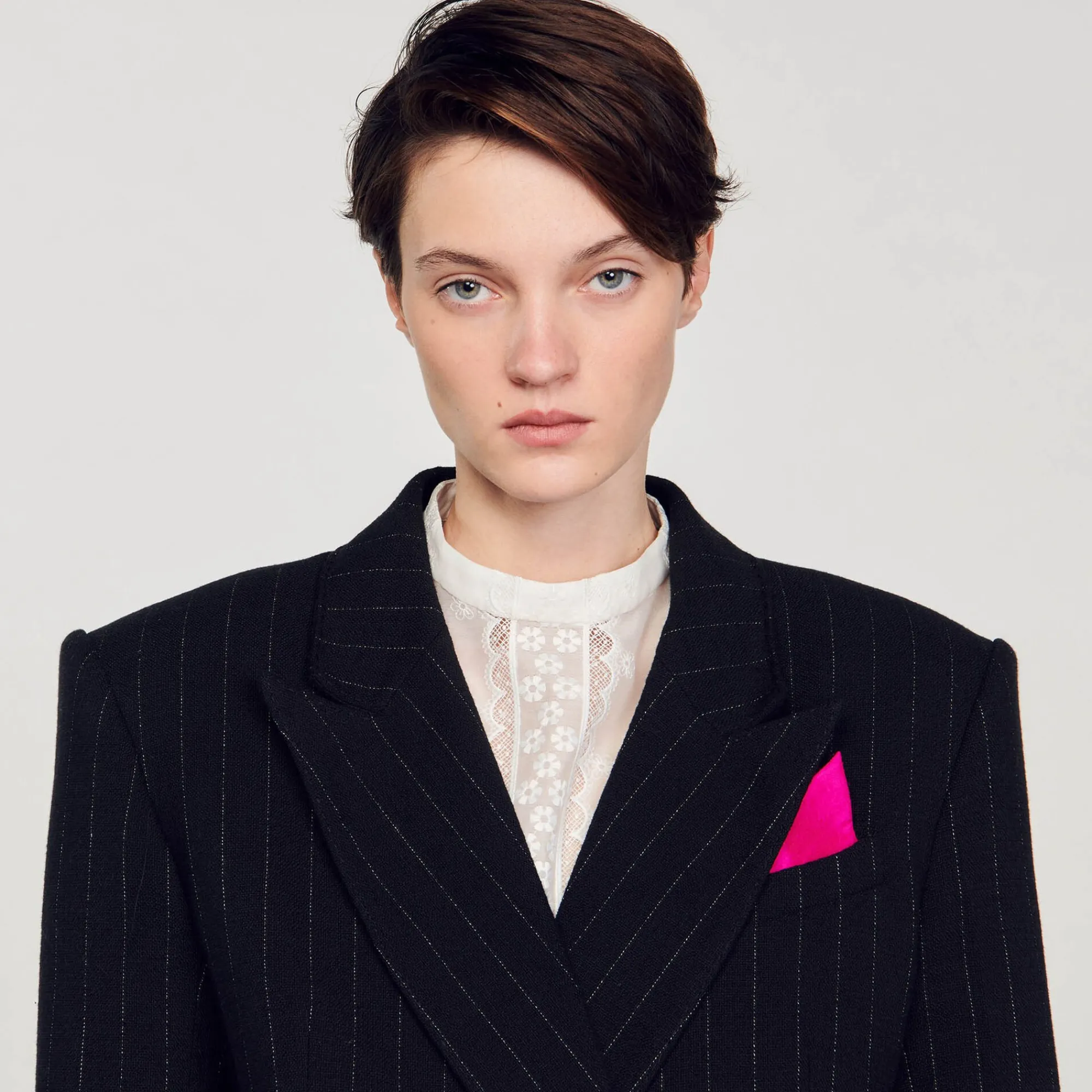 Manteaux|Costumes*SANDRO Veste De Costume Oversize Noir