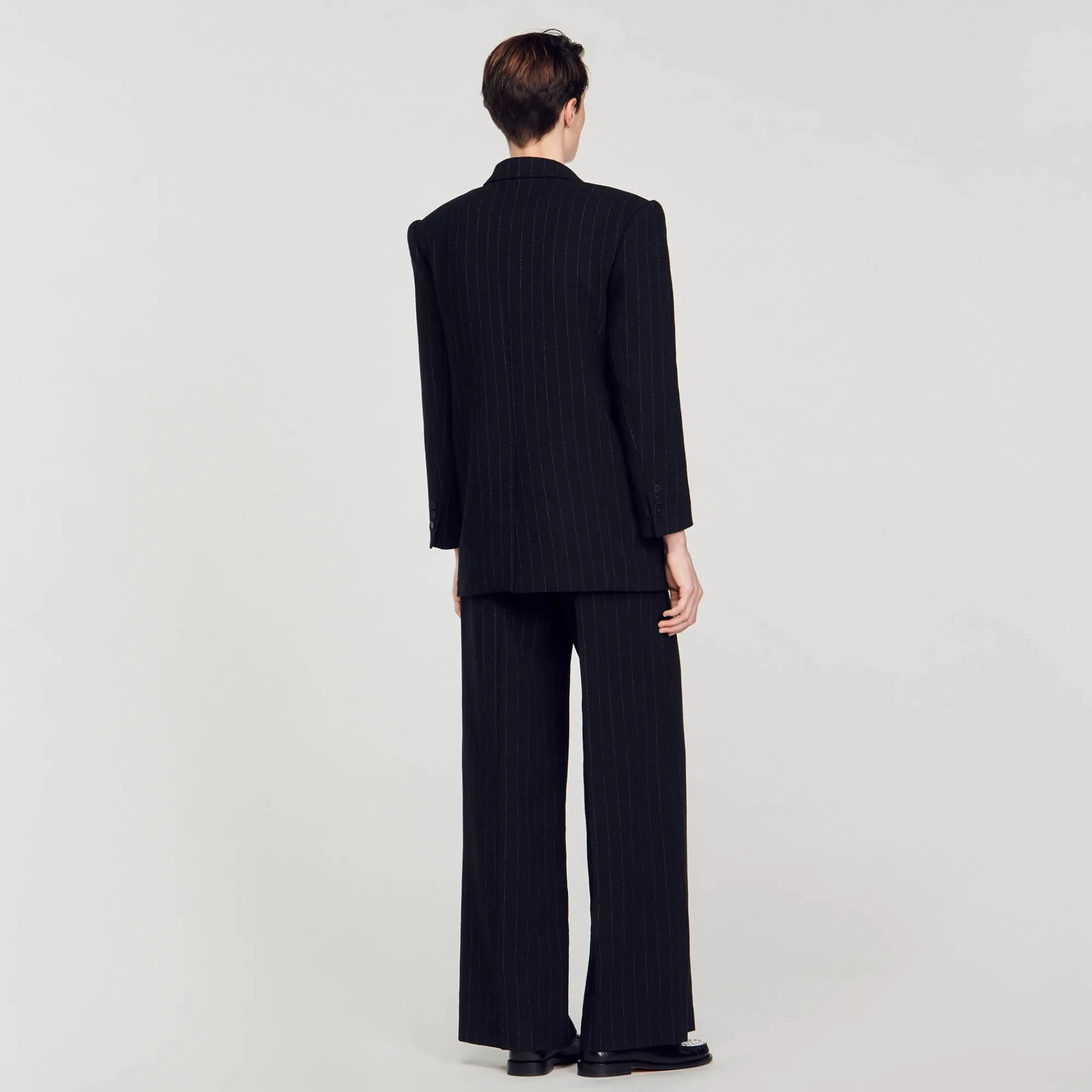 Manteaux|Costumes*SANDRO Veste De Costume Oversize Noir