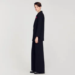 Manteaux|Costumes*SANDRO Veste De Costume Oversize Noir
