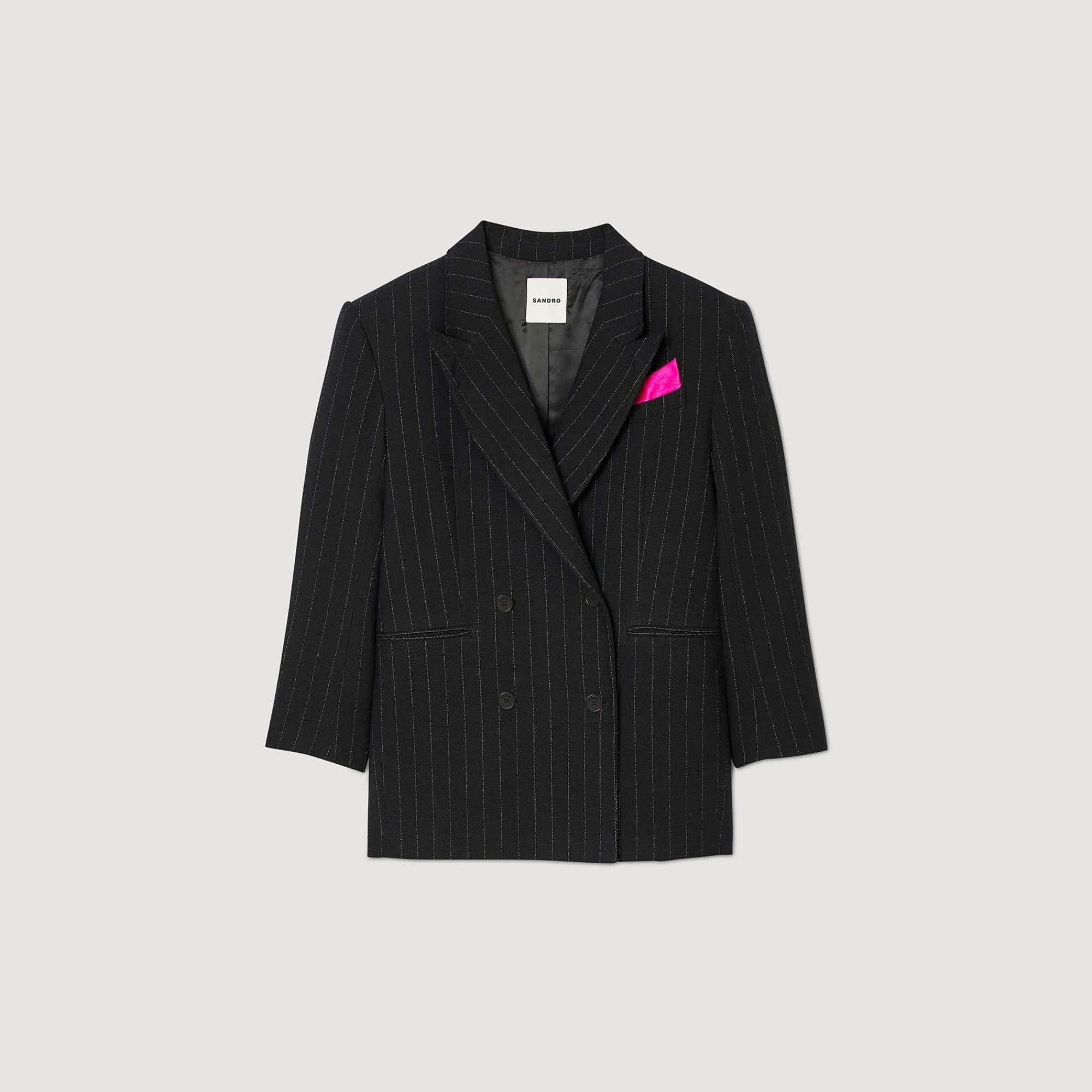 Manteaux|Costumes*SANDRO Veste De Costume Oversize Noir