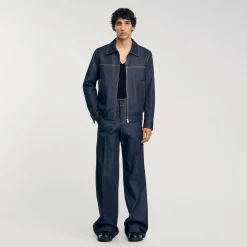 Manteaux & Blousons*SANDRO Veste En Jean Denim