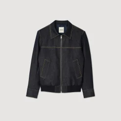Manteaux & Blousons*SANDRO Veste En Jean Denim