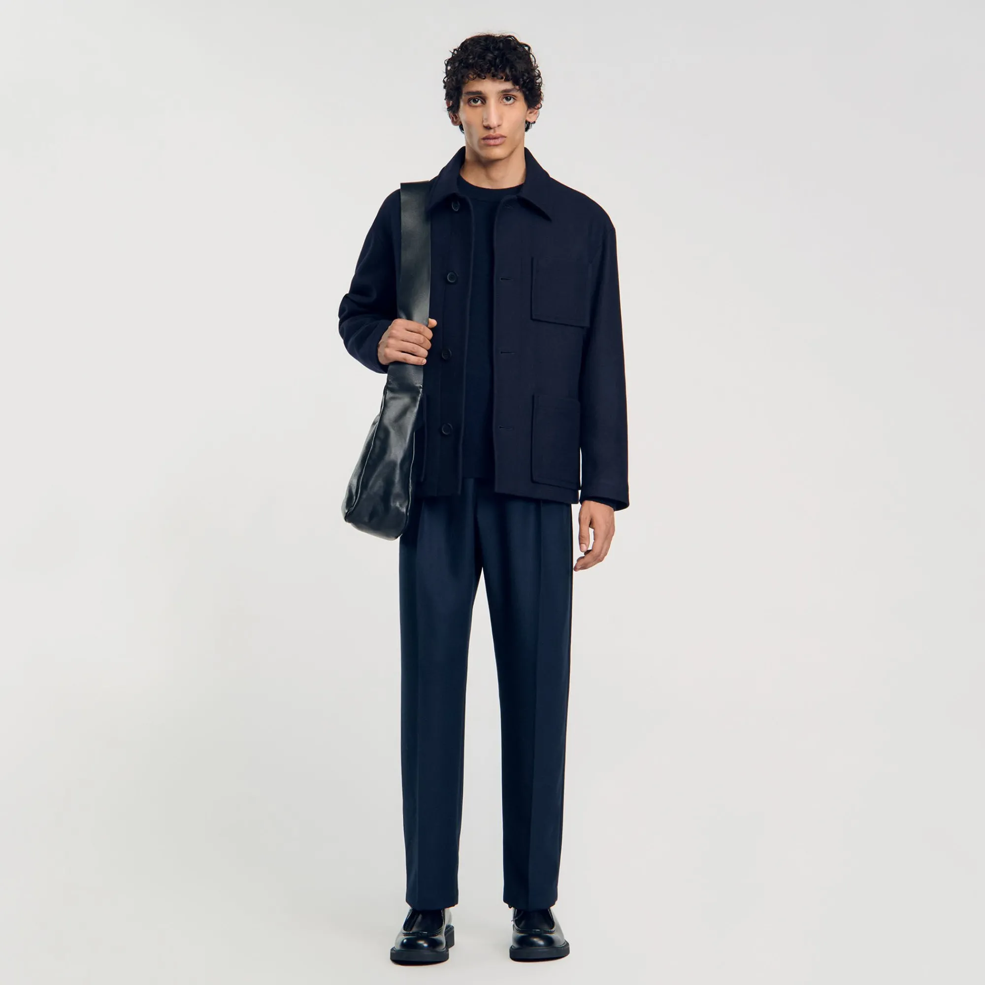 Manteaux & Blousons*SANDRO Veste Worker Marine