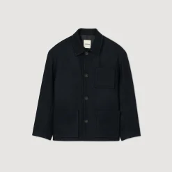 Manteaux & Blousons*SANDRO Veste Worker Marine